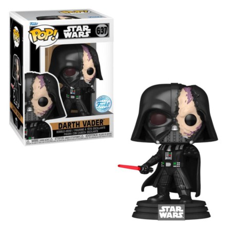 Funko Pop! Star Wars Darth Vader with Damaged Helmet Obi-Wan Kenobi Series Special Edition 637