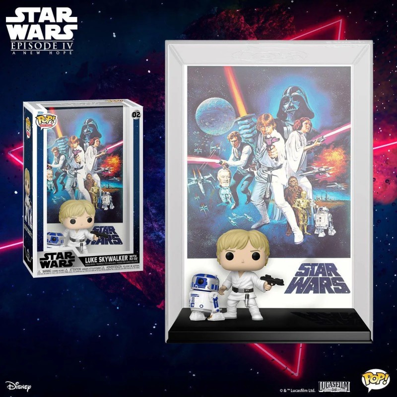 Funko Pop! Star Wars Movie Poster A New Hope - Luke Skywalker with R2-D2