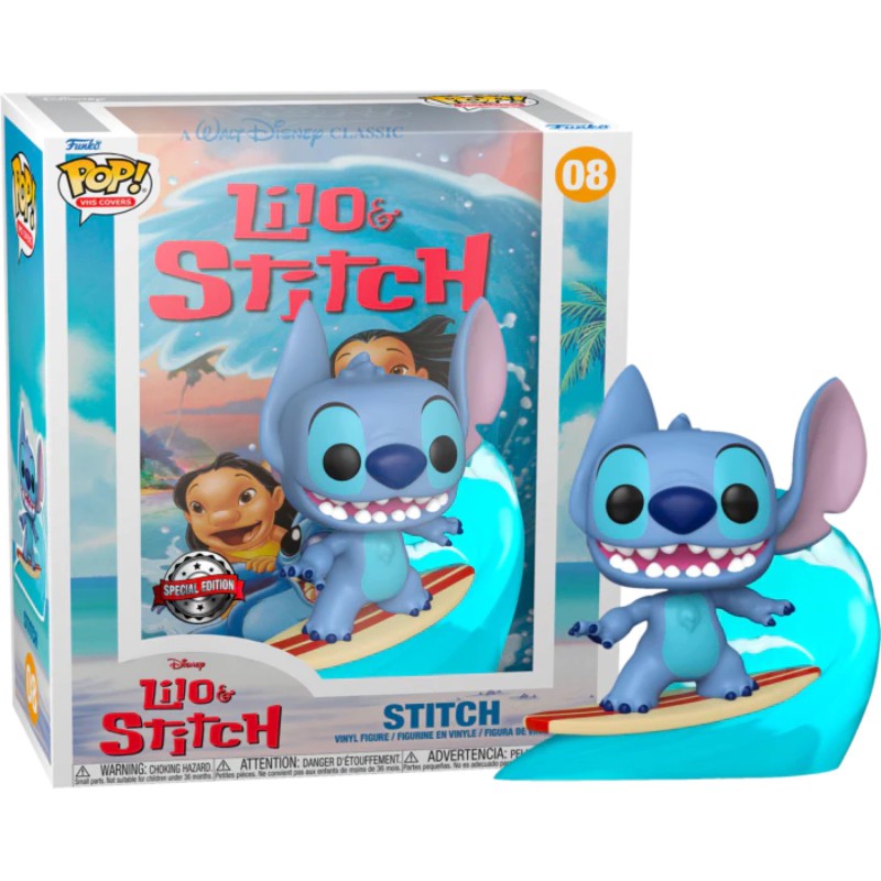 Funko Pop! Disney-VHS Covers Lilo and Stitch - Stitch on Surfboard Amazon Exclusive 08