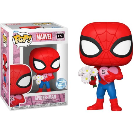 Funko Pop! Marvel Spider-Man with Flowers Valentine's Day Special Edition 1329