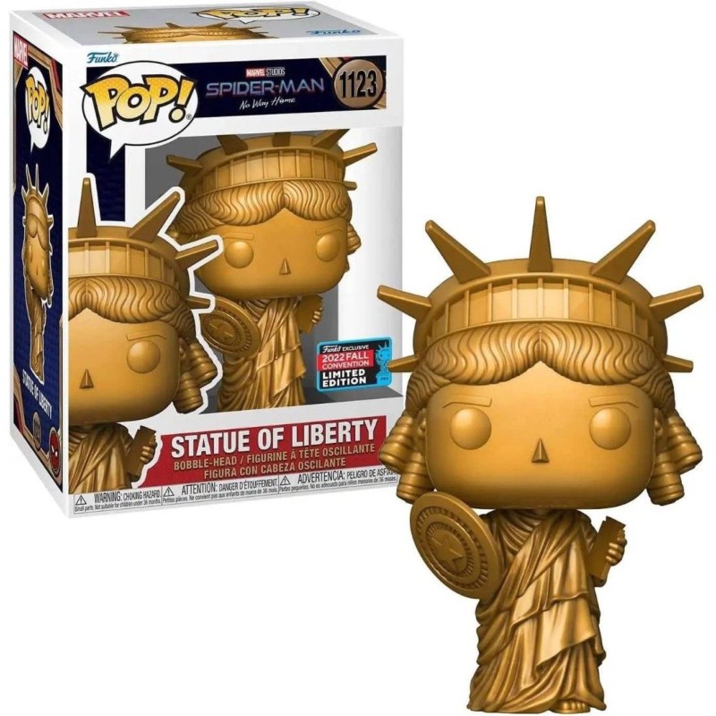 Funko Pop! Marvel Spider-Man No Way Home Statue of Liberty 2022 Fall Convention Limited Edition 1123