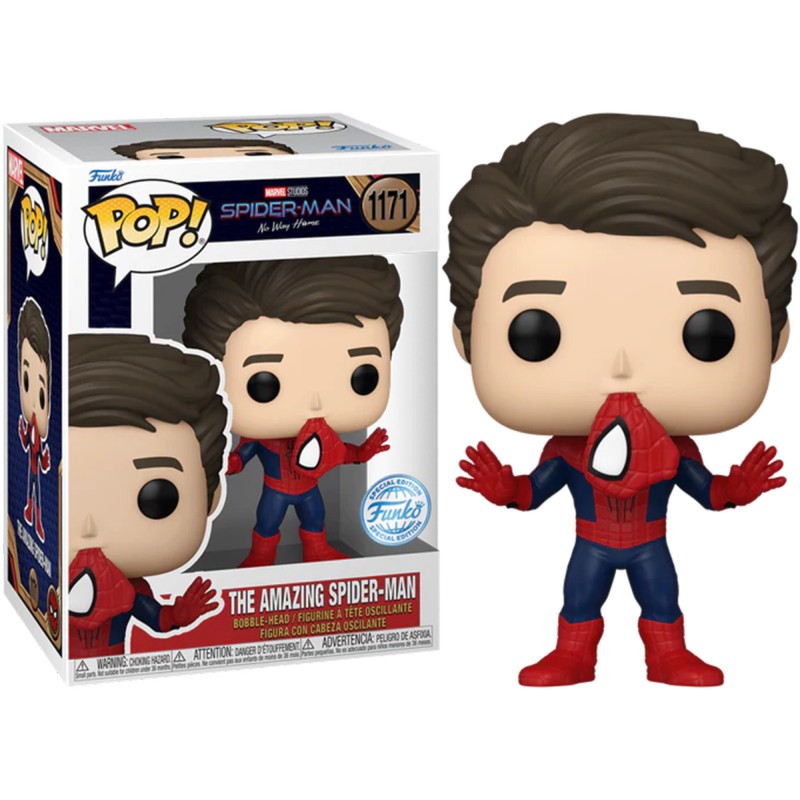 Funko Pop! Marvel Spider-Man No Way Home The Amazing Spider-Man Unmasked Peter Parker Special Edition 1171