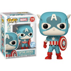 Funko Pop! Marvel Retro Reimaginated Captain America Disney 100 Special Edition 1319