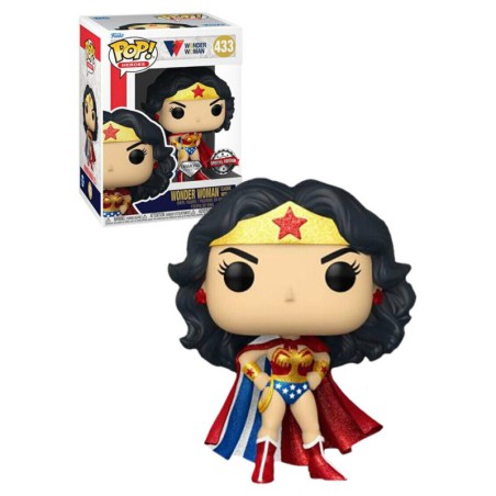 Funko Pop! DC Wonder Woman Calssic with Cap 80th Anniversary Diamond Special Edition 433