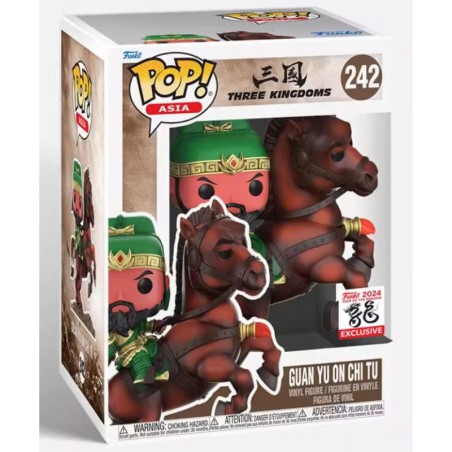 Funko Pop! Asia Three Kingdoms: Guan Yu on Chi Tu Asia Exclusive - Year of Dragon 242