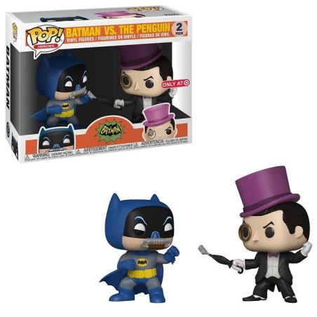 Funko Pop! DC Batman Classic TV Series (1966) vs Penguin / Batman vs Catwoman HeroWorld (Target Exclusive)