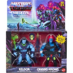 Masters of The Universe Origins - Rise of Evil - Keldor and Origins Kronis 5.5 inch Action Figures