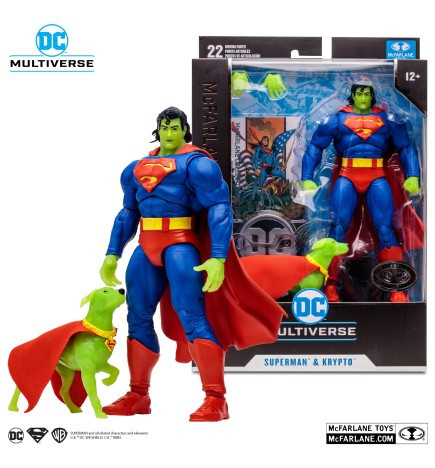 DC Multiverse (McFarlane) - Superman and Krypto Collector Edition (Platinum Edition) Collector Edition