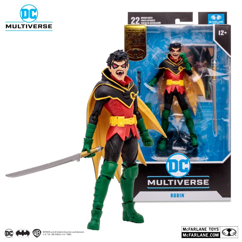 DC Multiverse (McFarlane) - Damien Wayne Vampire Robin Gold Label