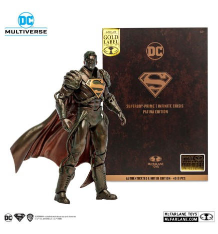 DC Multiverse (McFarlane) - Superboy-Prime Infinite Crisis Patina Edition McFarlane Toys Store Limited Edition Gold Label