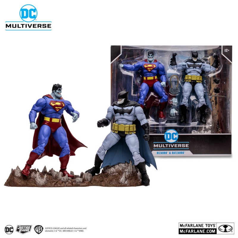 DC Multiverse (McFarlane) - Bizarro vs Batzarro