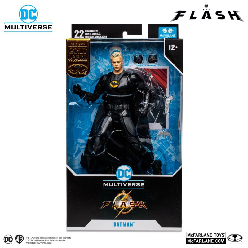 DC Multiverse (McFarlane) - Batman (unmasked Michael Keaton) from The Flash Movie Gold Label