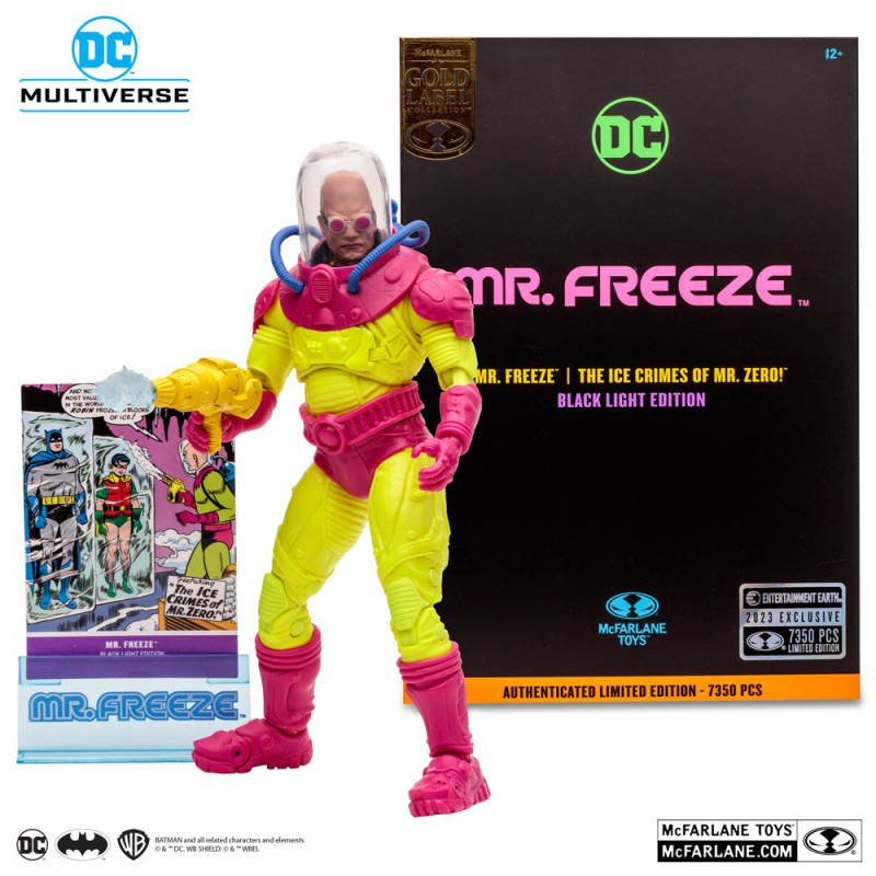 DC Multiverse (McFarlane) - Mr. Freeze Gold Edition / Black Light Edition / EE Exclusive Gold Label