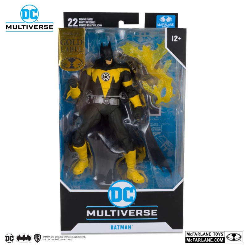 DC Multiverse (McFarlane) - Batman Sinestro Corps (Yellow Lantern) Gold Label