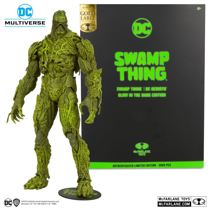 DC Multiverse (McFarlane) - Swamp Thing from DC Rebirth Glow In The Dark Edition Gold Label