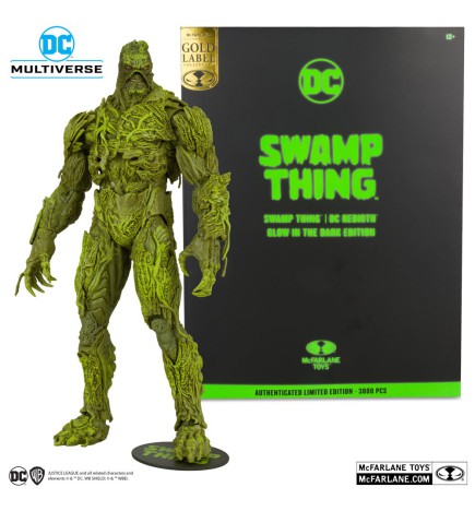 DC Multiverse (McFarlane) - Swamp Thing from DC Rebirth Glow In The Dark Edition Gold Label