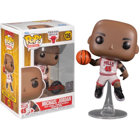 Funko Pop! Basketball Club Chicago Bulls - Michael Jordan (White Jersey) NBA Hardwood Classics 126