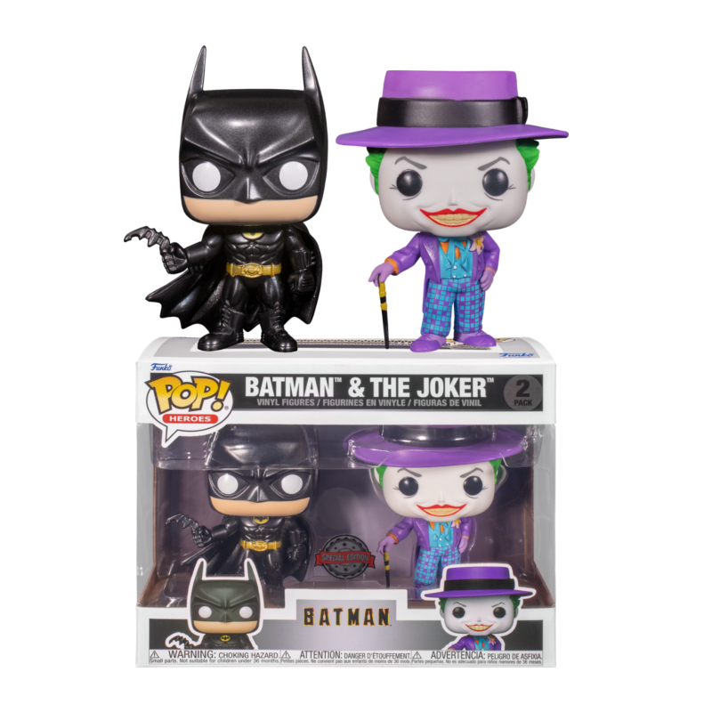 Funko Pop! DC Batman 1989 Keaton Movie: Batman and Joker Vinyl Figure (Exclusive Edition)