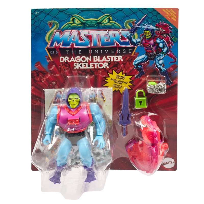 Masters of the Universe Origins (MOTU) - Dragon Blaster Skeletor (Snake Men Deluxe Version) 5.5 inch Action Figure