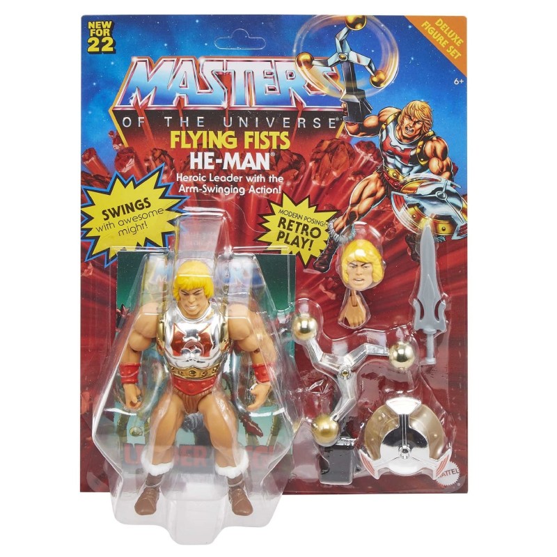 Masters of the Universe Origins (MOTU) - Flying Fists He-man (Deluxe Version) 5.5 inch Action Figure