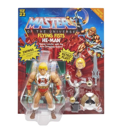 Masters of the Universe Origins (MOTU) - Flying Fists He-man (Deluxe Version) 5.5 inch Action Figure