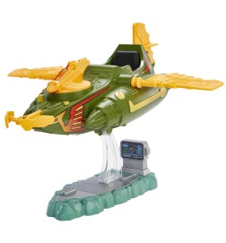 Masters of the Universe Origins (MOTU) - Wind Raider Vehicle with Tow Hook, Retractable Cable & Display Stand 5.5 inch-scale