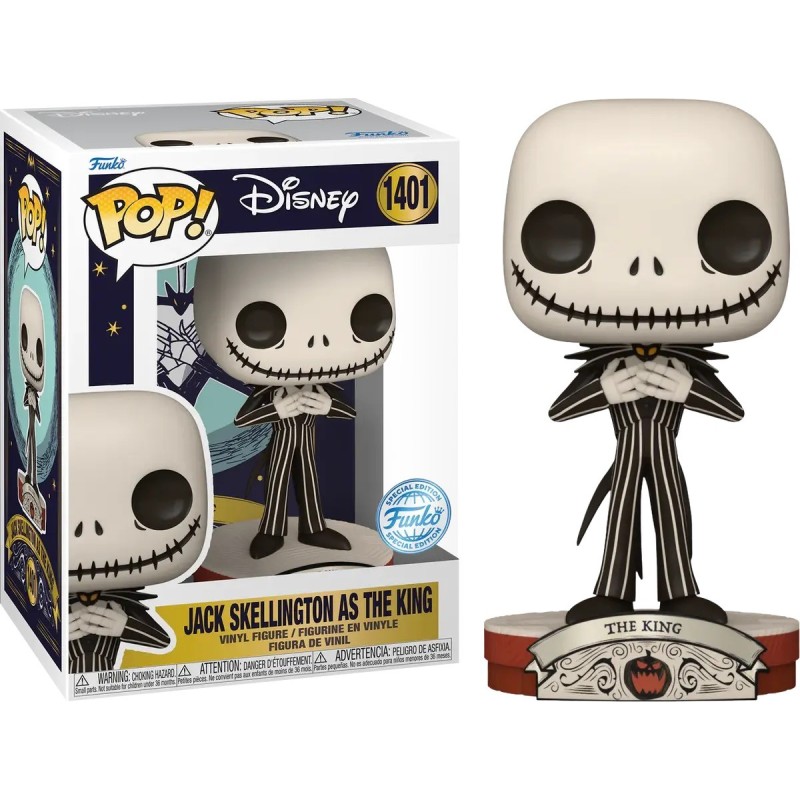 Funko Pop! Disney-Nightmare Before Christmas Jack Skellington as King Special Edition 1401