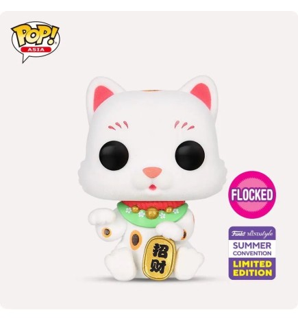 Funko Pop! Asia Lucky Cat Fur / Flocked Asia Exclusive 190