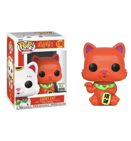 Funko Pop! Asia Lucky Cat Shocking Orange Asia Exclusive 190