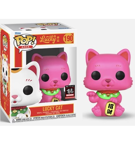 Funko Pop! Asia Lucky Cat Shocking Pink Asia Exclusive - Year of Dragon 190