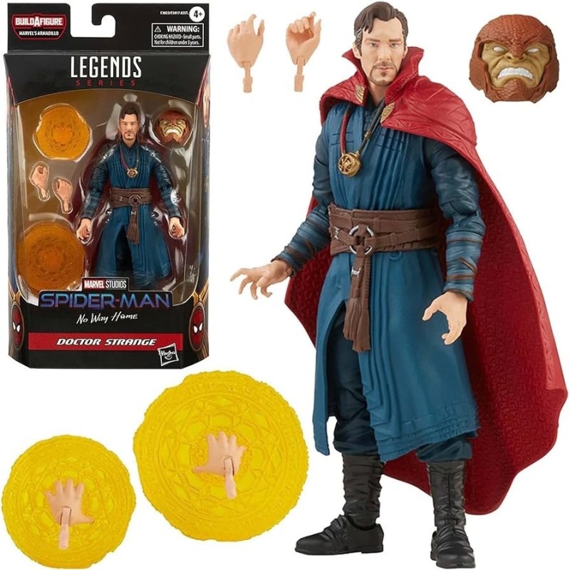 Marvel Legends Spider-Man No Way Home (Movie) Doctor Strange 6 Inch Action Figure (BAF:Armadillo)