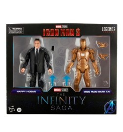 Marvel Legends Infinity Saga: Happy Hogan and Iron Man Mark XXI 6 Inch Action Figure 2-pack