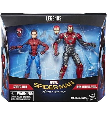 Marvel Legends Spider-Man: Homecoming Spider-Man and Iron Man Mark 47 6 Inch Action Figure