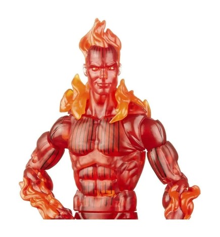 Marvel Legends Retro Fantastic Four Vintage Collection Human Torch 6 Inch Action Figure