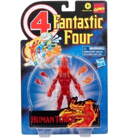 Marvel Legends Retro Fantastic Four Vintage Collection Human Torch 6 Inch Action Figure