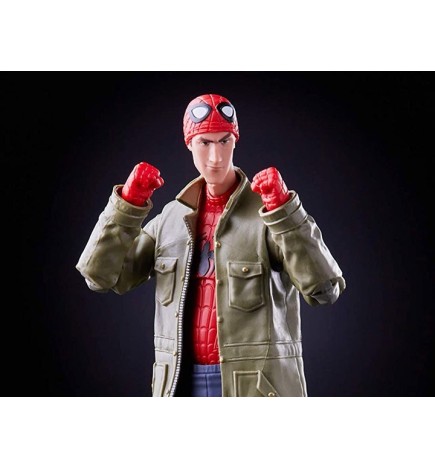 Marvel Legends Into the Spiderverse Spider-Man Peter B. Parker 6 Inch Action Figure (BAF: Stilt-Man)