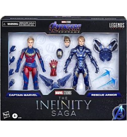 Marvel Legends infinity Saga: Rescue and Captain Marvel 6 Inch Action Figure 2-pack