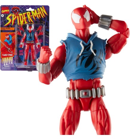 Marvel Legends Retro Spider-Man Scarlet Spider 6 Inch Action Figure