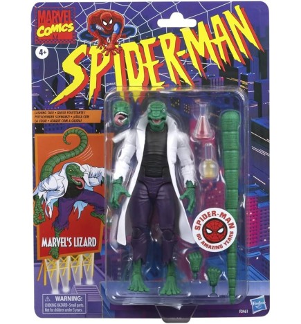 Marvel Legends Retro Spider-Man Lizard 6 Inch Action Figure