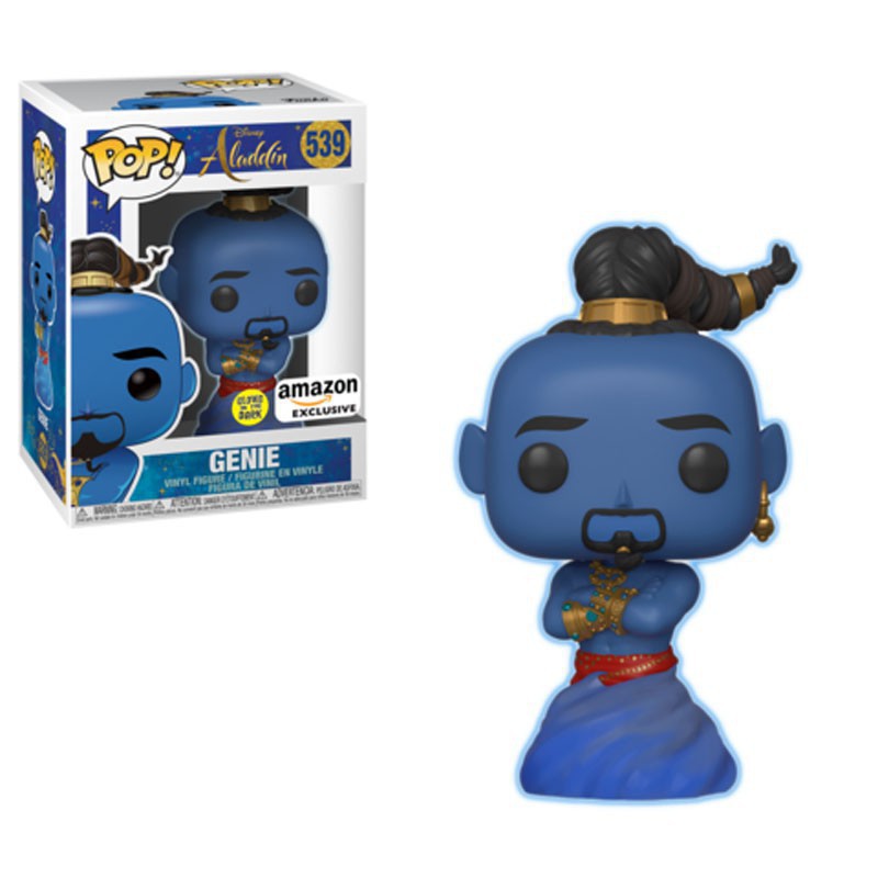 Funko Pop! Disney - Aladdin Genie Amazon Exclusive Glow in the Dark Vinyl Figure 539