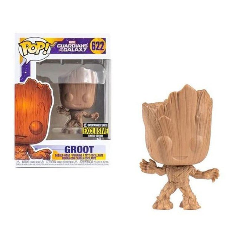 Funko Pop! Marvel Groot (Wood Deco) Entertainment Earth Exclusive 622