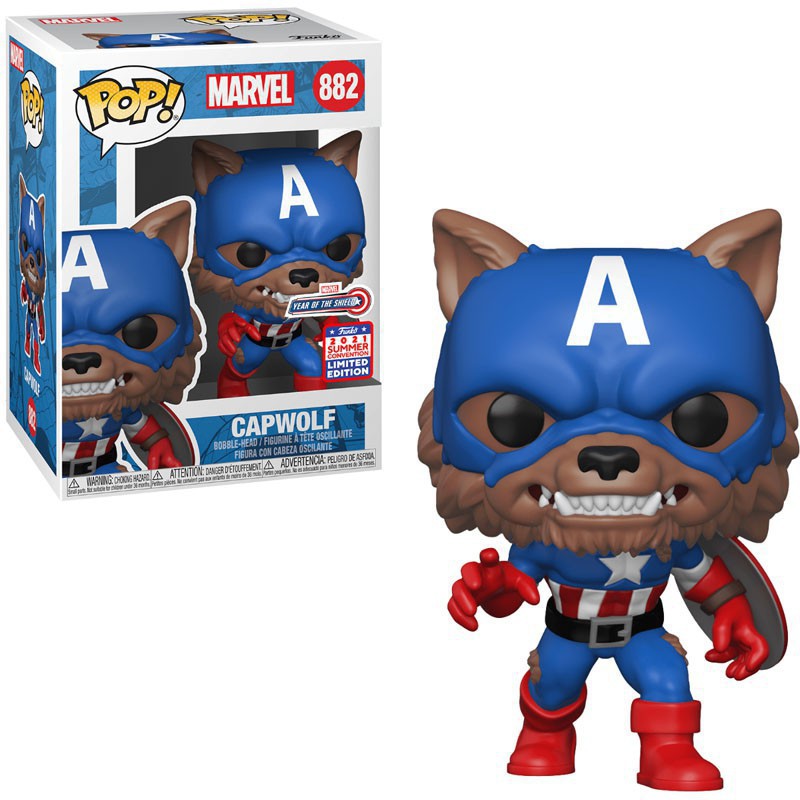 Funko Pop! Marvel Capwolf 2021 Summer Convention Limited Edition 882