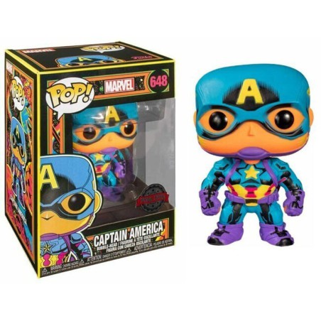 Funko Pop! Marvel Captain America (Blacklight) Special Edition 648