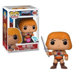 Funko Pop! Masters of the Universe (MOTU) : He-Man (Raising Sword) (Flocked) Funko Insider Club Flocked Exclusive 991