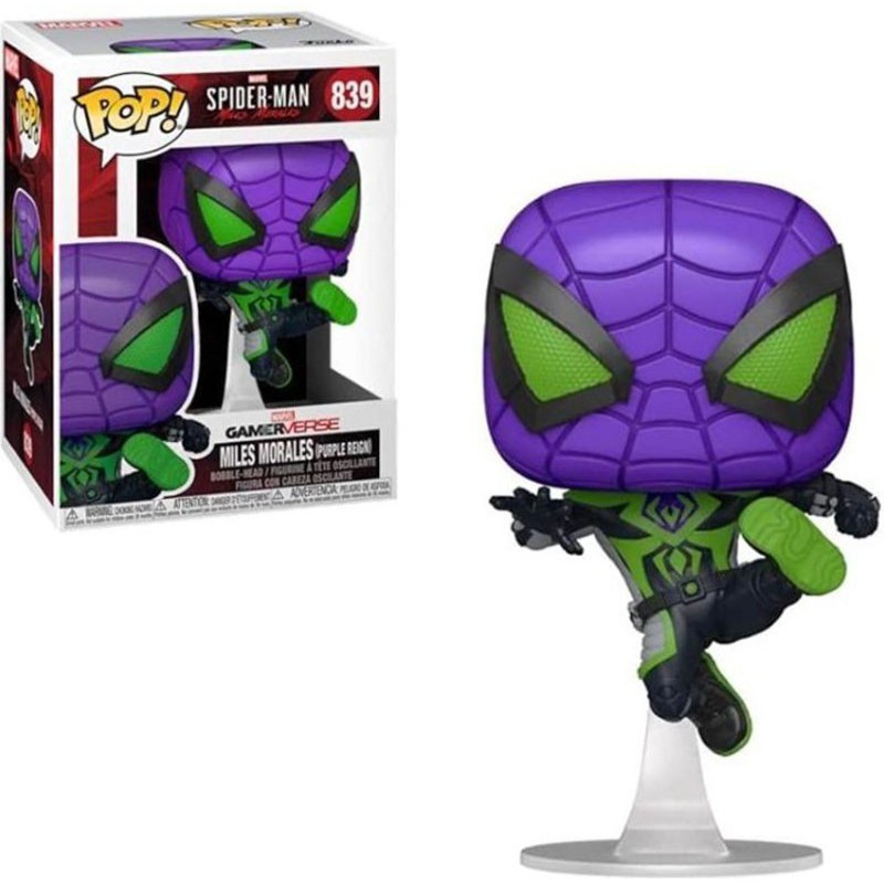 Funko Pop! Marvel Spider-Man Miles Morales (Purple Reign Suit) 839