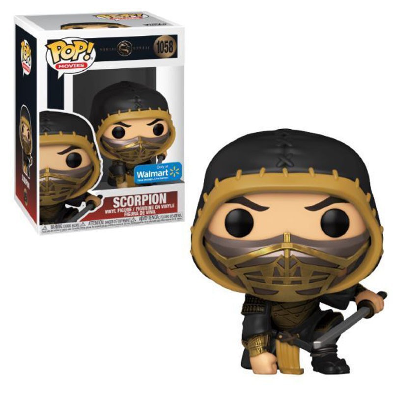 Funko Pop! Movies Mortal Kombat : Scorpion (Metallic) Walmart Exclusive 1058