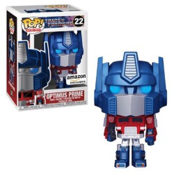 Funko Pop! Retro Toys Transformers Optimus Prime Metallic Amazon Exclusive 22