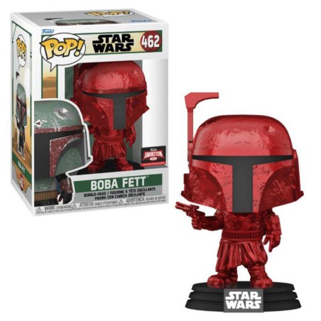 Funko Pop! Star Wars Boba Fett (The Book of Boba Fett) (Red Chrome)  Target Con 2022 Vinyl Figure 462