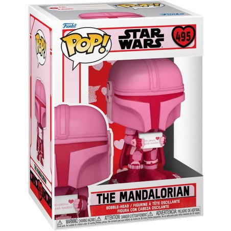 Funko Pop! Star Wars The Mandalorian (Pink | Valentine) 495