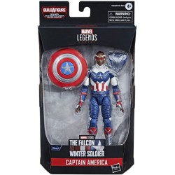 Marvel Legends Captain America 6 Inch Action Figure (BAF: Disney Plus Captain America - Flight Gear)